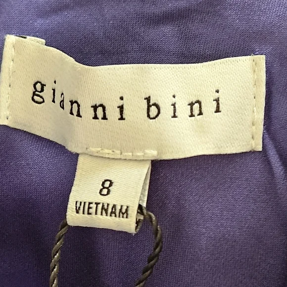 NWT Gianni Bini Peyton Satin Mini Sheath Dress: Color- Cobalt: Size- 8 - Picture 7 of 10